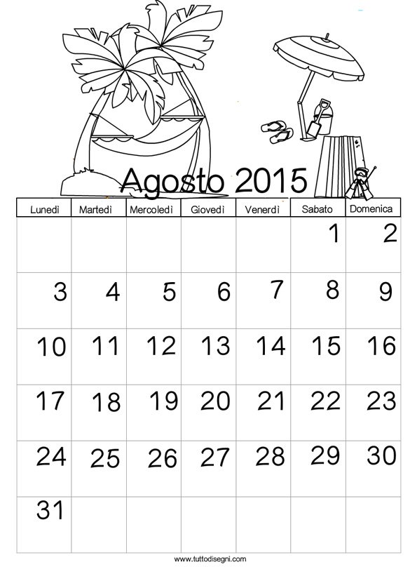 calendario agosto 2015 2