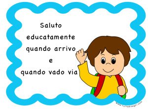 Saluto educatamente