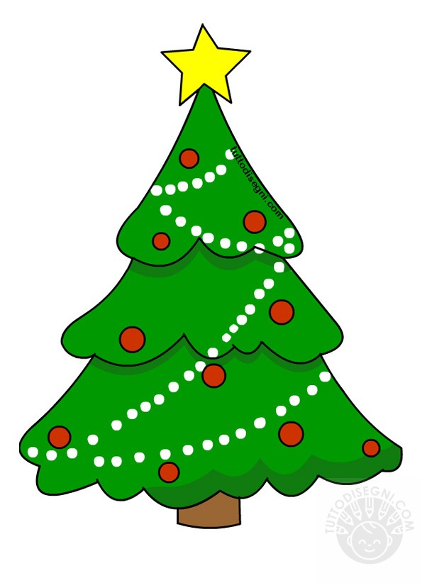 Albero di Natale da stampare 1 albero natale colorato 1