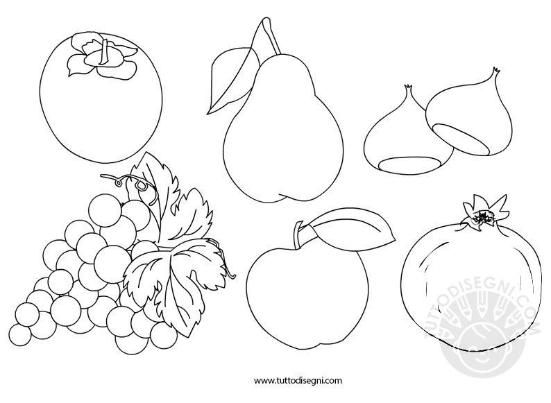frutta autunno disegni