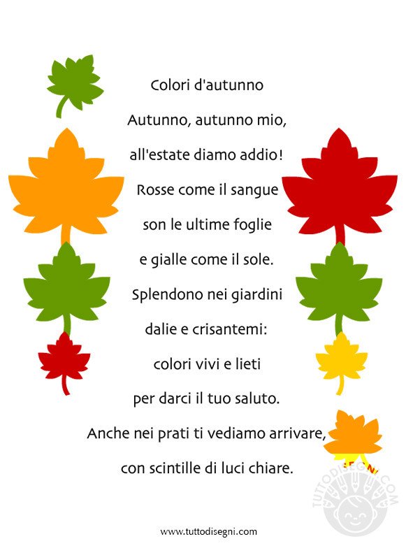 poesia colori autunno