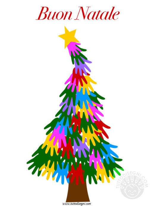 cartellone albero natale