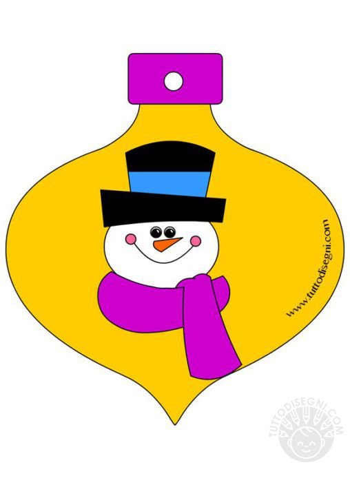 pallina natale pupazzo neve