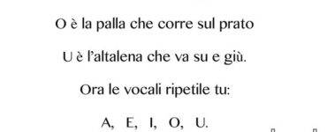 filastrocca delle vocali