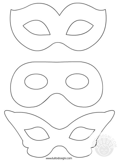 maschere carnevale disegni