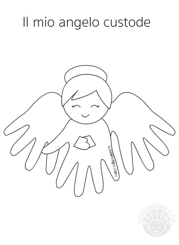 angelo custode disegno