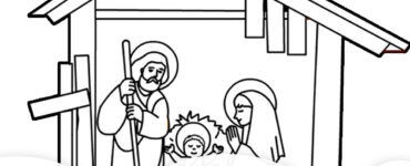 presepe da colorare