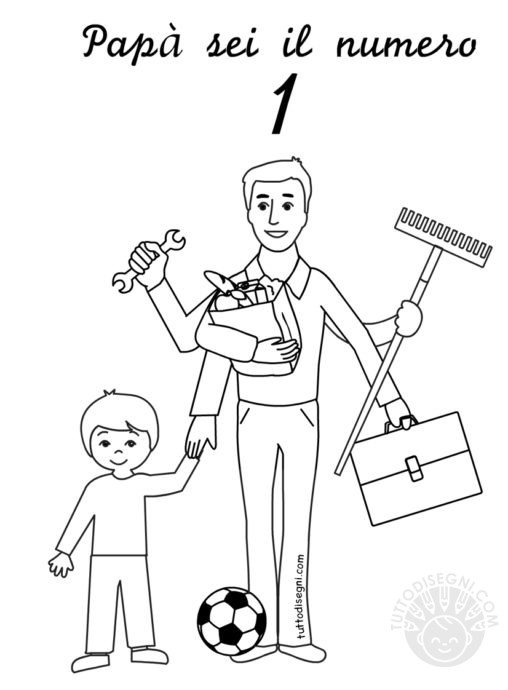 disegni festa papa
