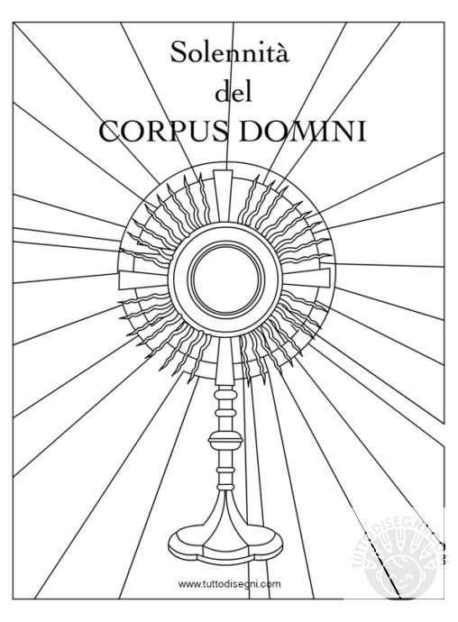 Simboli Disegni Corpus Domini Da Colorare Disegno Solennità Corpus Domini da colorare - TuttoDisegni.com