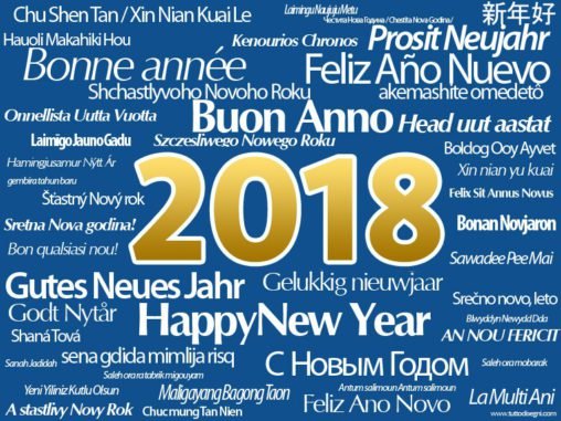 buon anno tutte lingue 2018