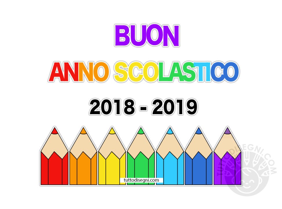 anno scolastico 2018 2019