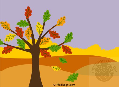 paesaggio autunno albero