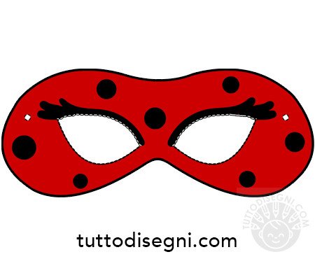 maschera ladybug coccinella