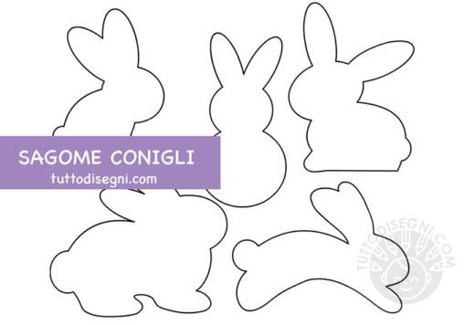 sagome conigli
