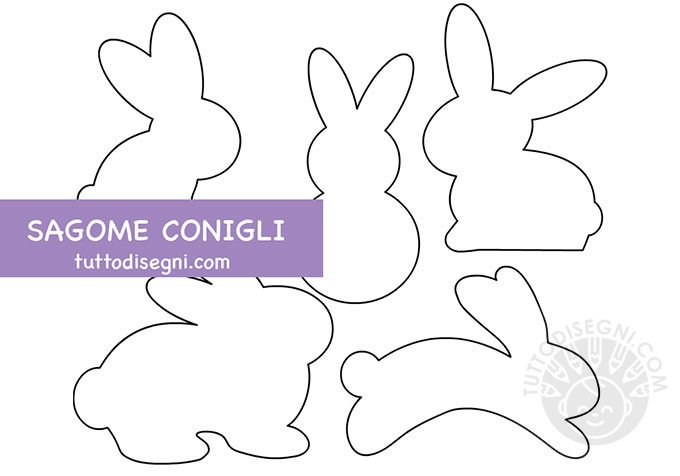 Papierdrachen Set Infila Forme Conigli Pasquali, 8 Forme + Corde, Attività Creativa Bambini 3+