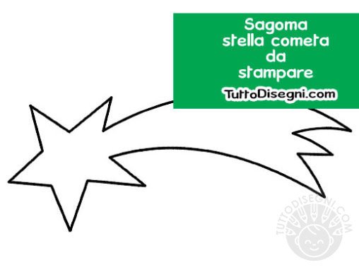 stella cometa sagoma