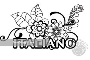 Copertine di italiano da colorare 59 Copertina con i fiori