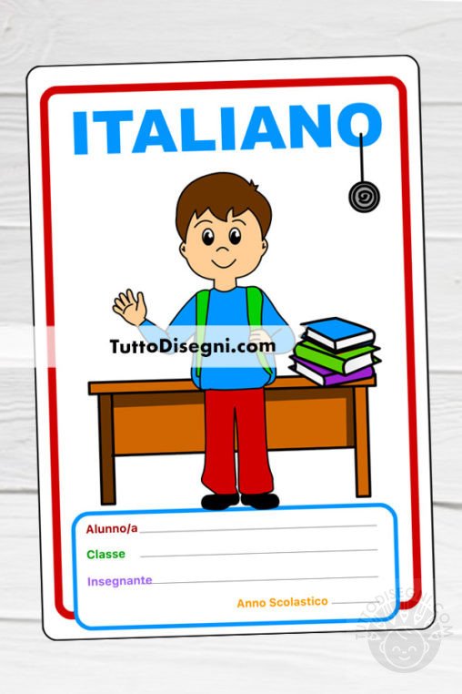 copertina italiano bambino