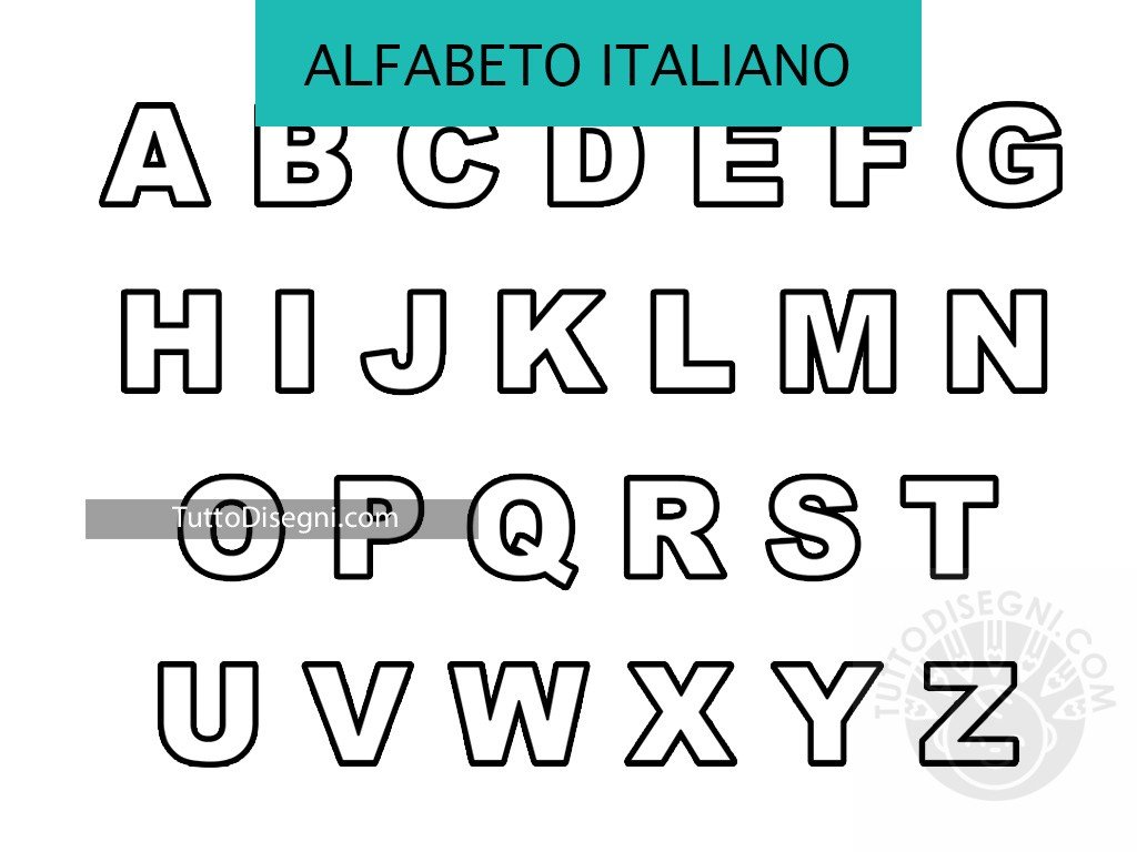 lettere alfabeto italiano