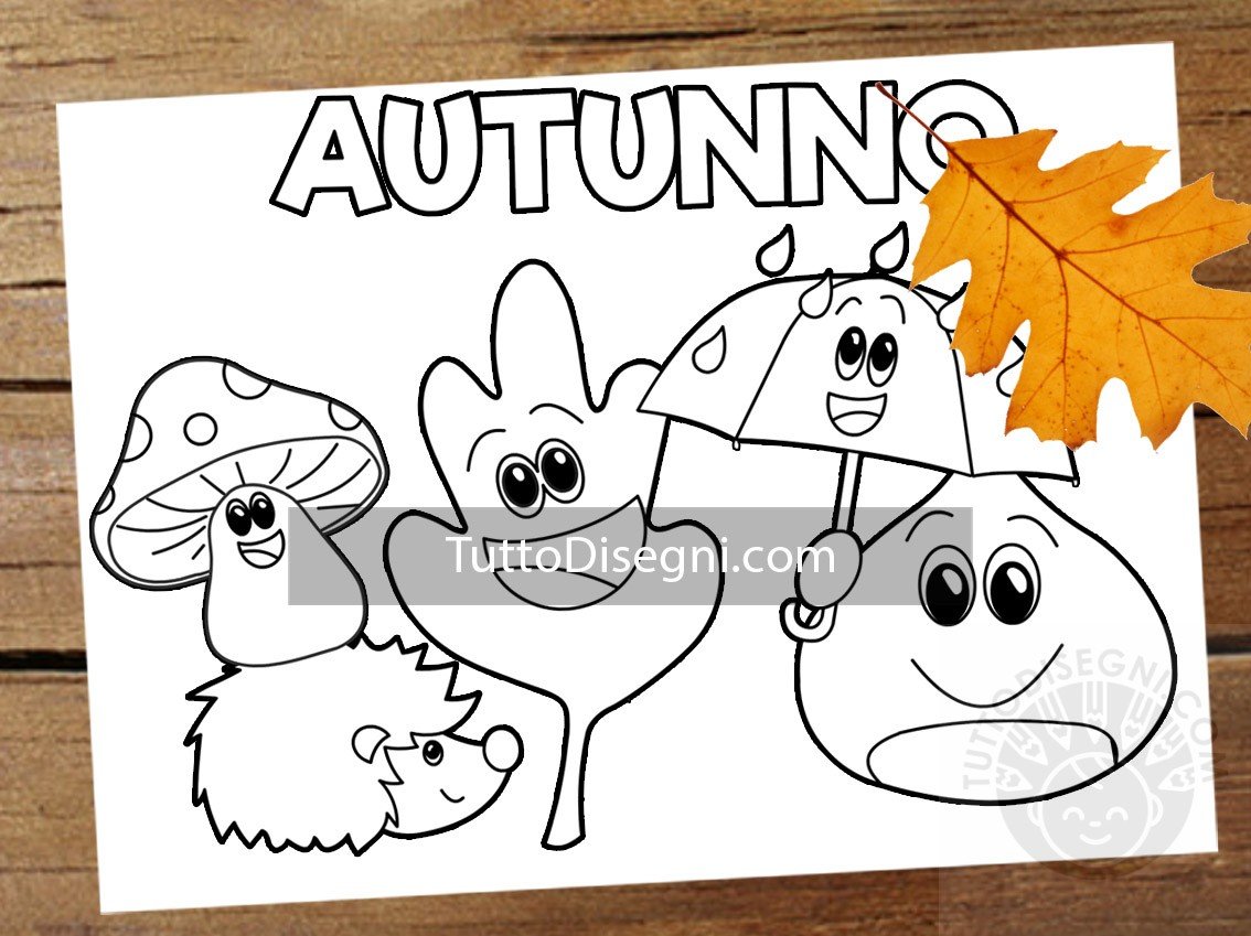 disegni autunno per bambini