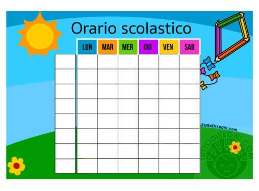 tabella orario scolastico