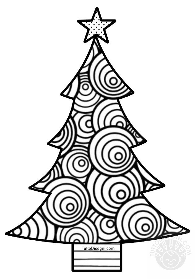 albero natalizio astratto