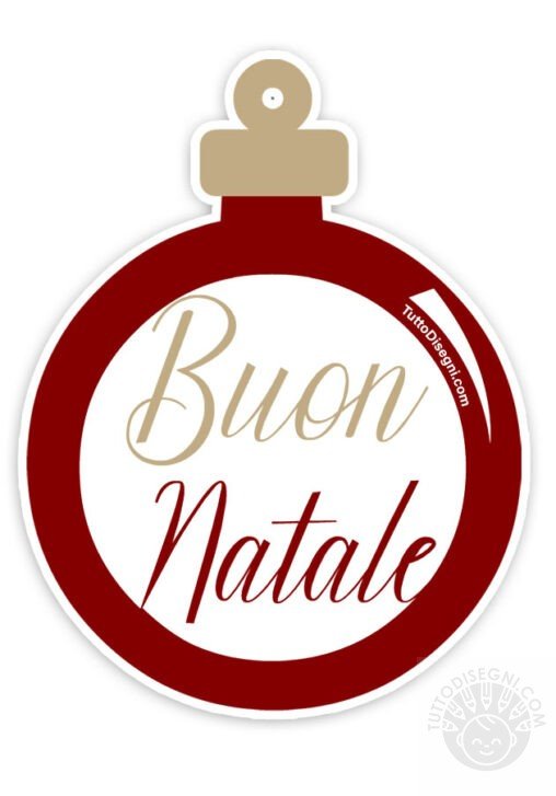 Pallina per albero di Natale - TuttoDisegni.com