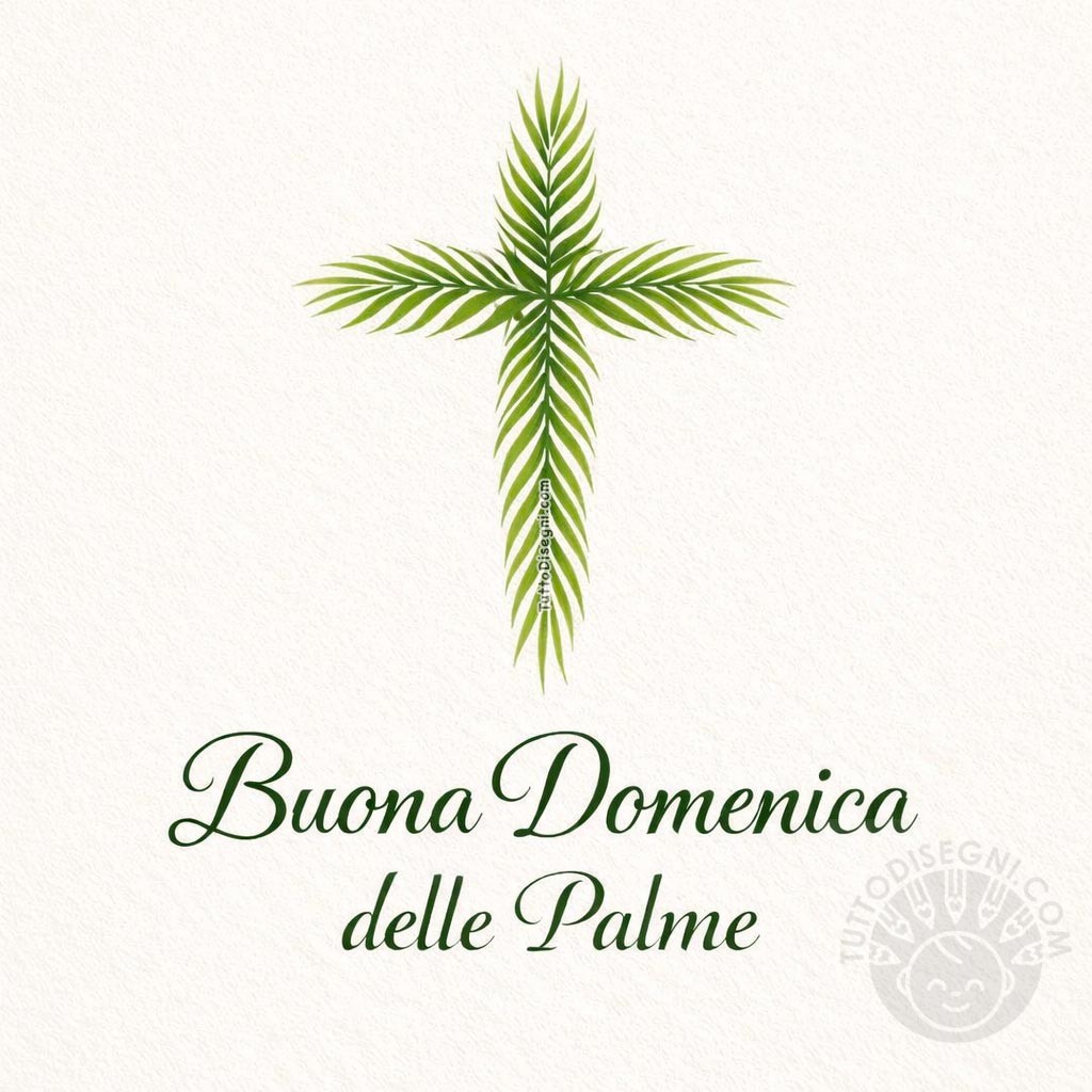 Buona Domenica delle Palme: auguri e immagini da condividere 6 buona domenica delle palme immagine croce con foglie di palma