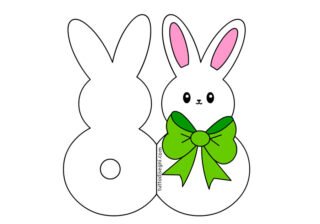 Buona Pasqua - Biglietto di auguri illustrato con coniglietto pasquale - Italia