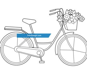 disegno bicicletta
