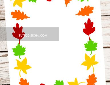 cornice foglie autunno