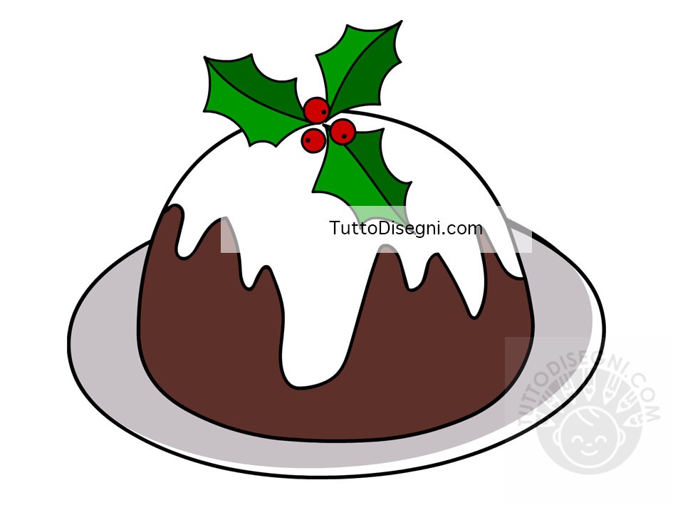 Budino con agrifoglio 1 budino natale agrifoglio