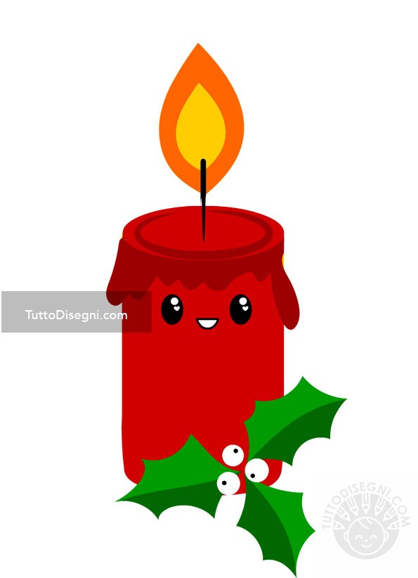 Candela natalizia 1 candela natalizia