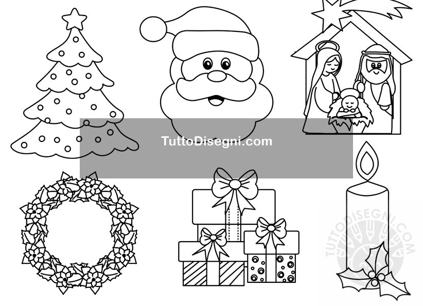 simboli natalizi disegni