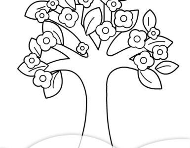albero primavera disegno