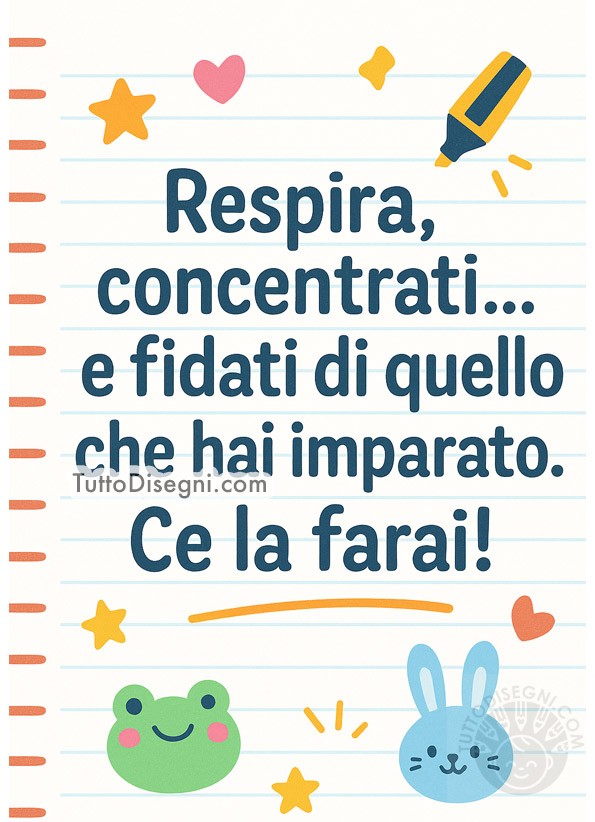 frase motivazionale alunno