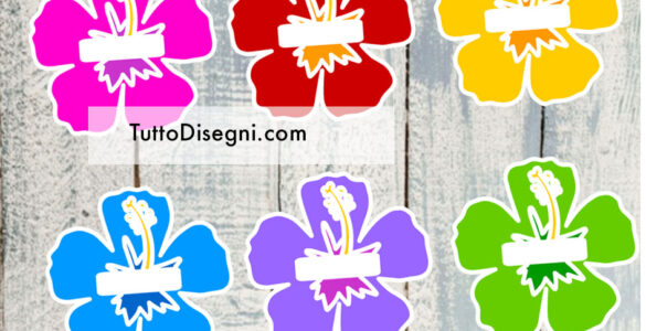 etichette con hibiscus