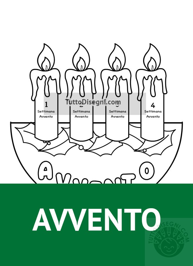 Avvento lavoretto per bambini - TuttoDisegni.com