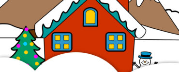casa natale con neve