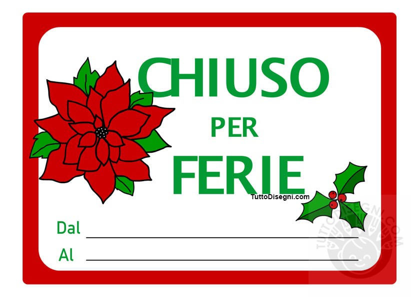 chiusura festivita natalizie