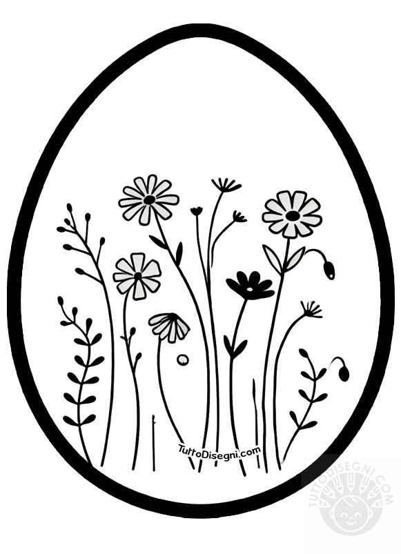 uovo fiori campo