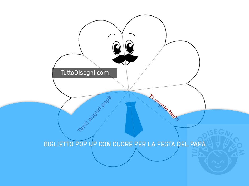 biglietto pop up festa papa