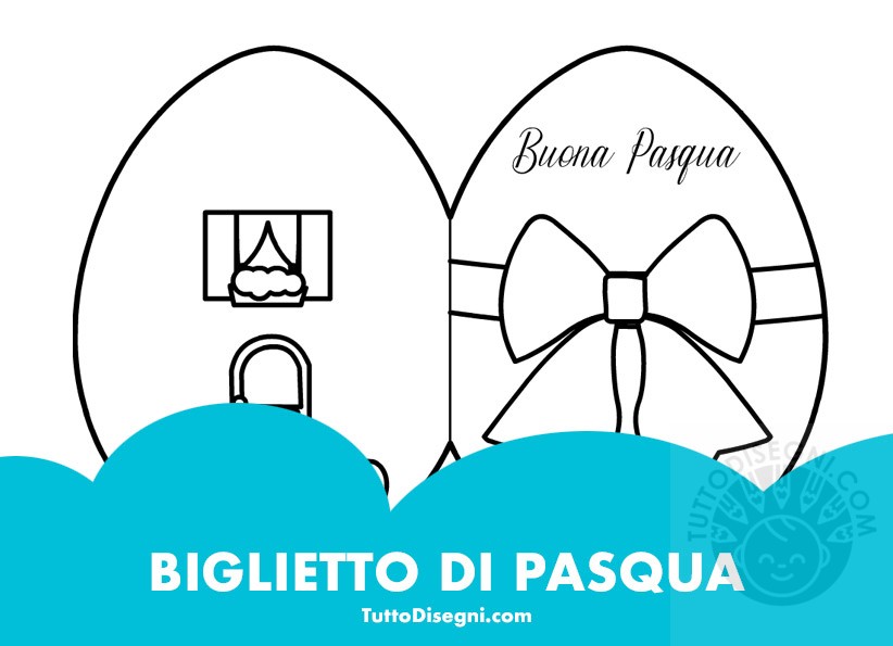 biglietto uovo pasqua