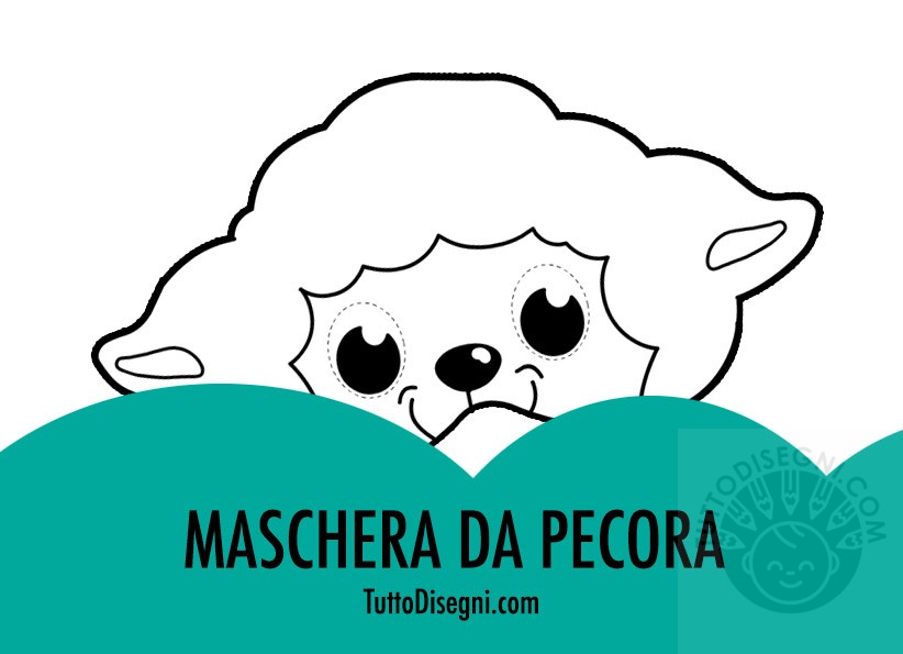 maschera pecora di carta