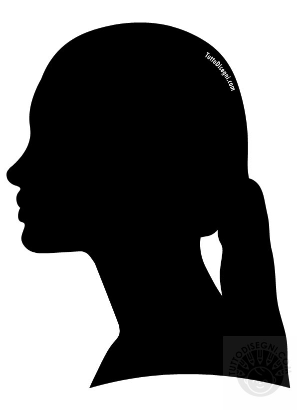 profilo donna silhouette