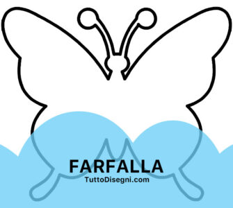 farfalla da ritagliare