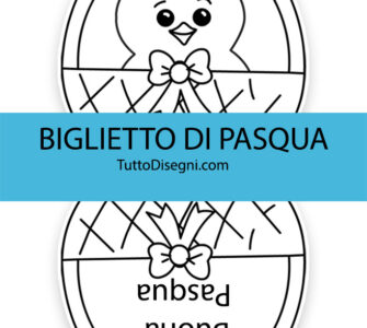 biglietto pasqua pulcino