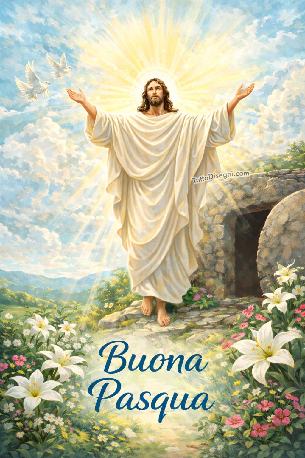 Buona Pasqua 2026 12 gesu risorto pasqua