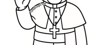 papa francesco disegno facile