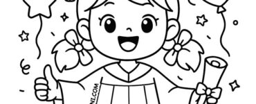 bambina con diploma